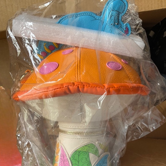 LOUNGEFLY ALICE IN WINDERLAND CATERPILLAR BAG NWT - Picture 4 of 4